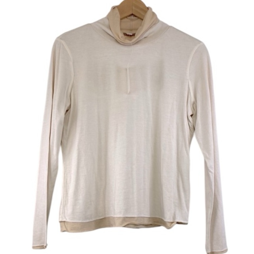 NWT J.Jill Layered Ivory Long Sleeve
